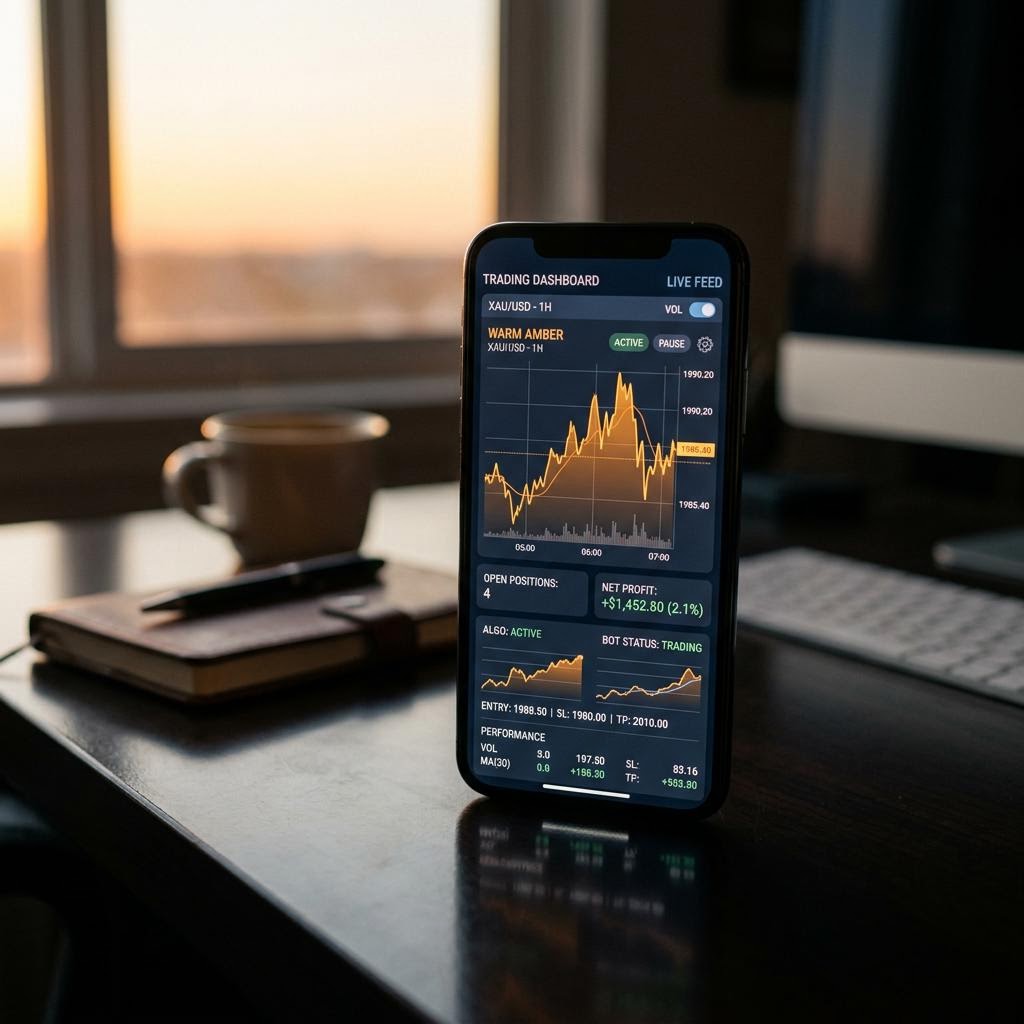 Duong Kim Vinh AI crypto trading platform mobile interface